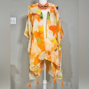 Vibrant Abstract Kimono
